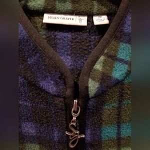 Susan Graver plaid vest size 2X